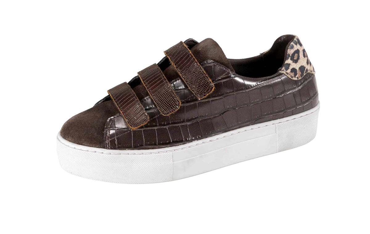 HEINE Damen Sneaker, braun-leo