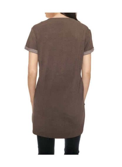 Heine - Best Connections Velourslederimitat-Shirt, braun