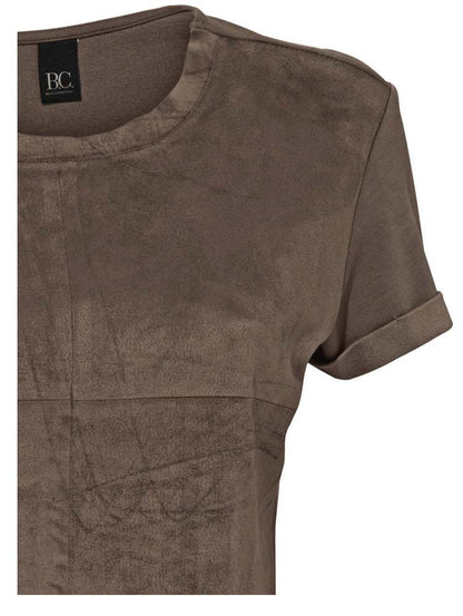 Heine - Best Connections Velourslederimitat-Shirt, braun