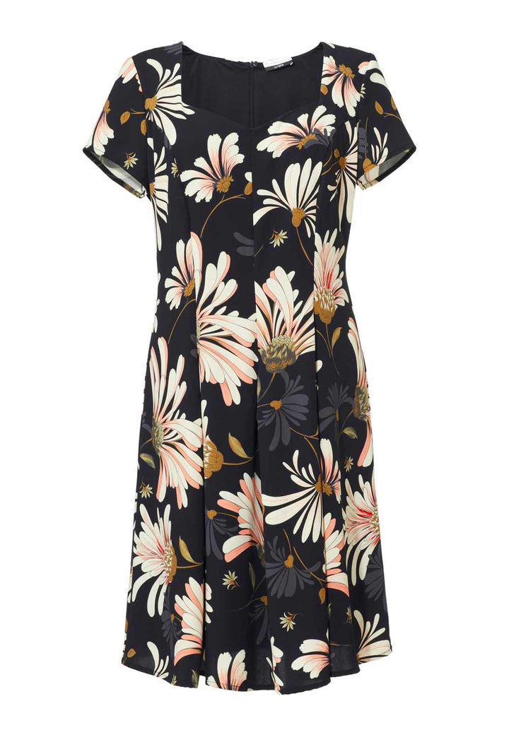 Guido Maria Kretschmer Damen Designer-Druckkleid, schwarz-bunt