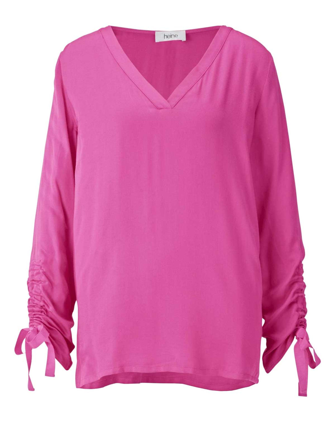 Heine Damen Bluse mit Raffungen, pink