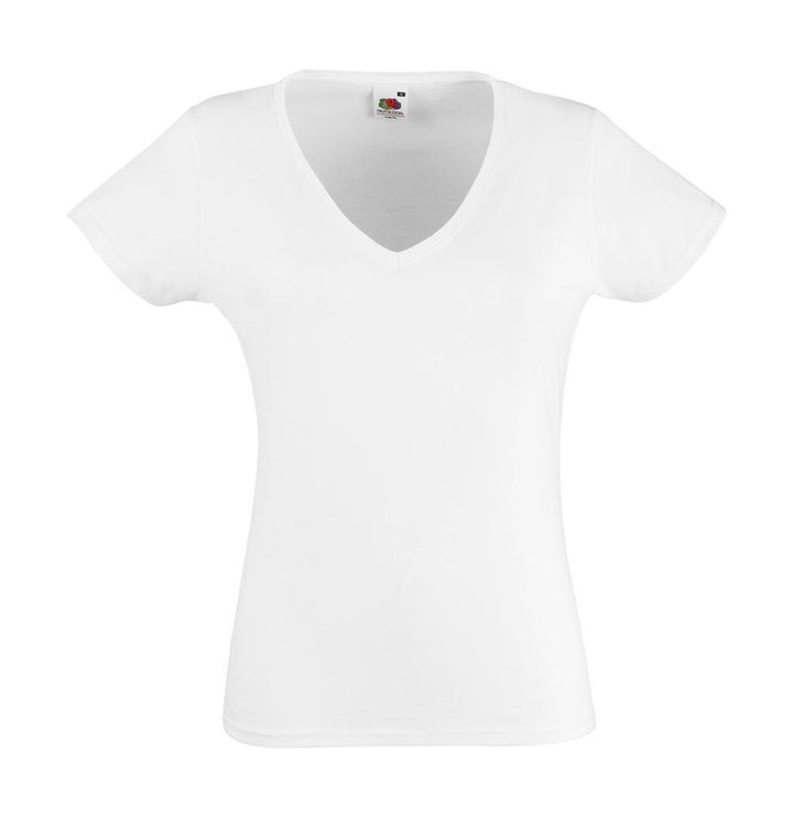 Fruit of the Loom Valueweight V-Neck T Lady-Fit Damen T-Shirt