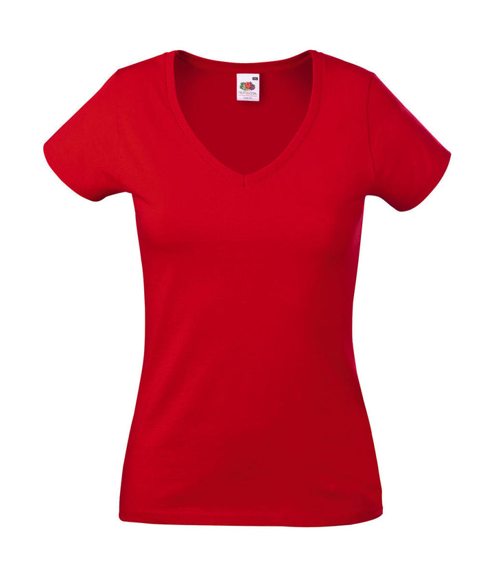 Fruit of the Loom Valueweight V-Neck T Lady-Fit Damen T-Shirt