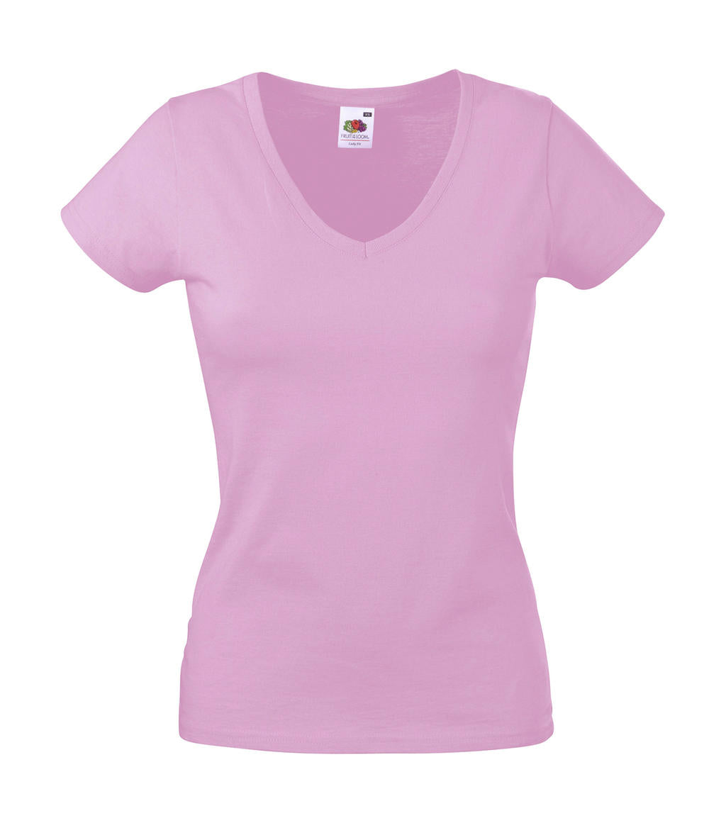Fruit of the Loom Valueweight V-Neck T Lady-Fit Damen T-Shirt