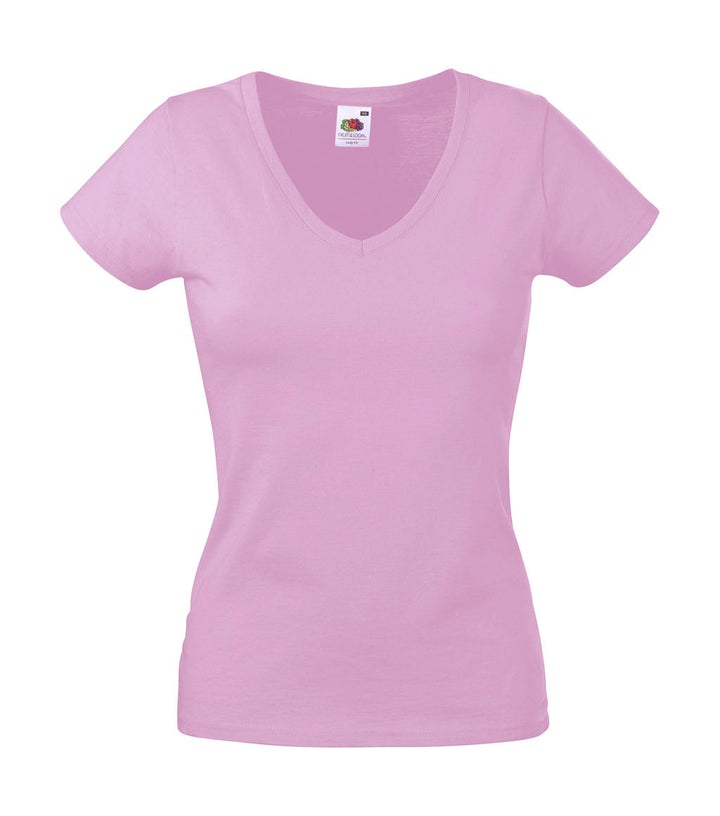 Fruit of the Loom Valueweight V-Neck T Lady-Fit Damen T-Shirt