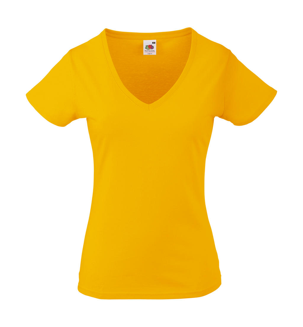 Fruit of the Loom Valueweight V-Neck T Lady-Fit Damen T-Shirt