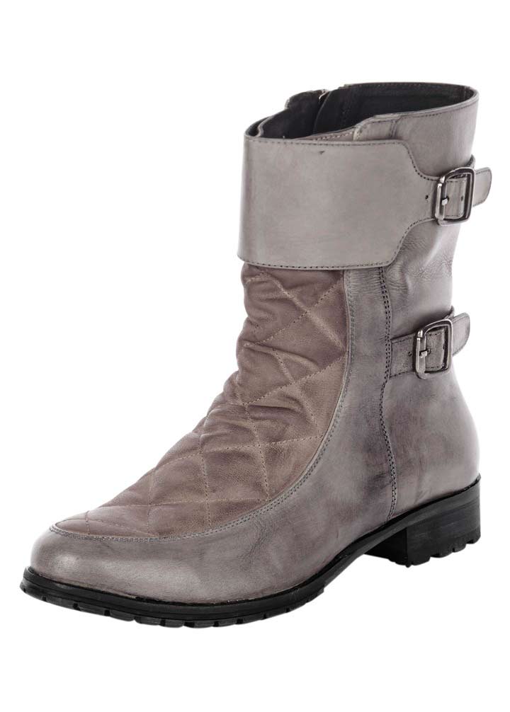 Xyxyx Damen Stiefelette, grau-taupe