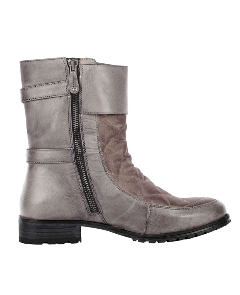 Xyxyx Damen Stiefelette, grau-taupe