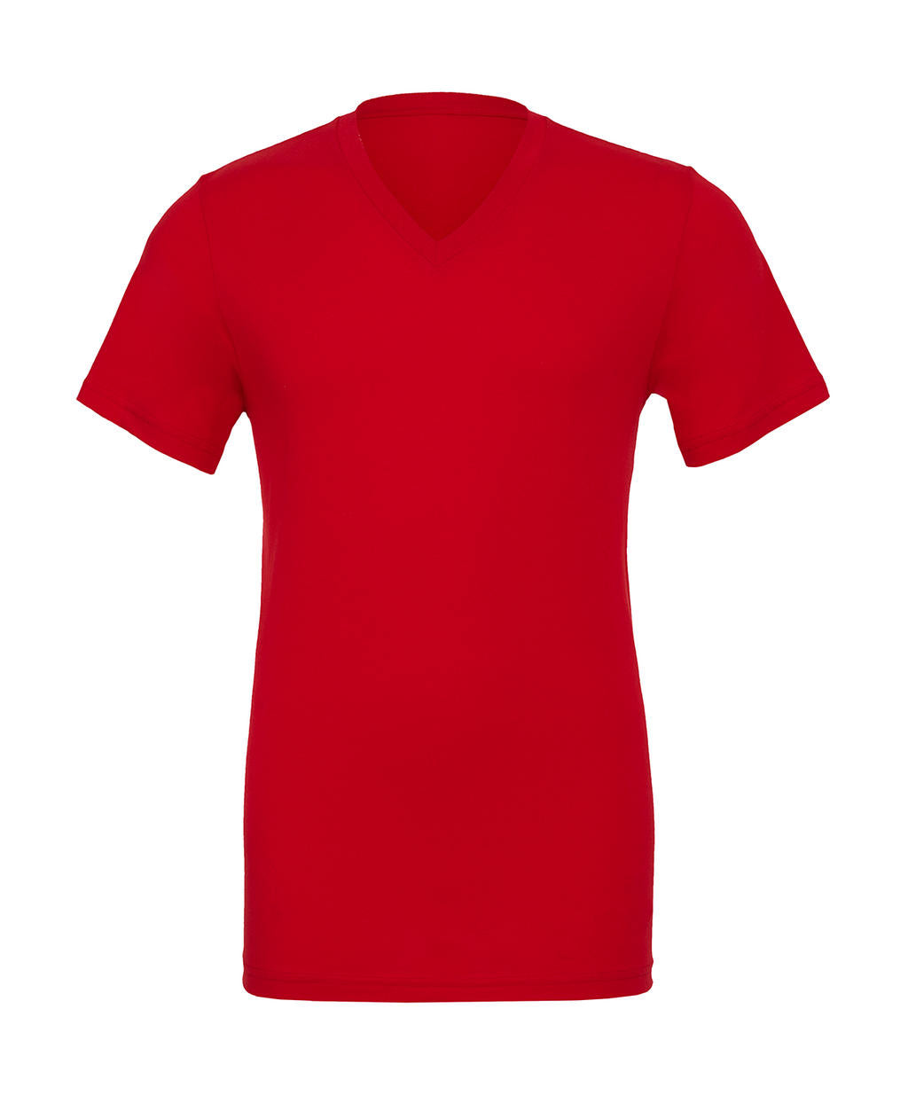 Bella Uni T-Shirt V-Ausschnitt Basic Baumwolle Kurzarm Shirt Weich