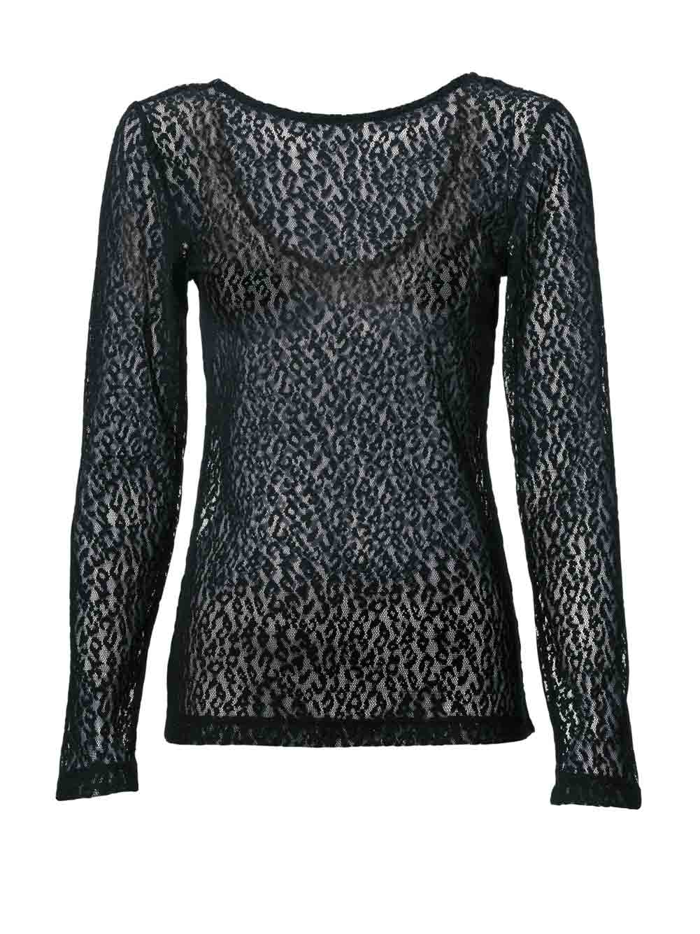 Heine - Best Connections Damen Spitzenshirt, schwarz
