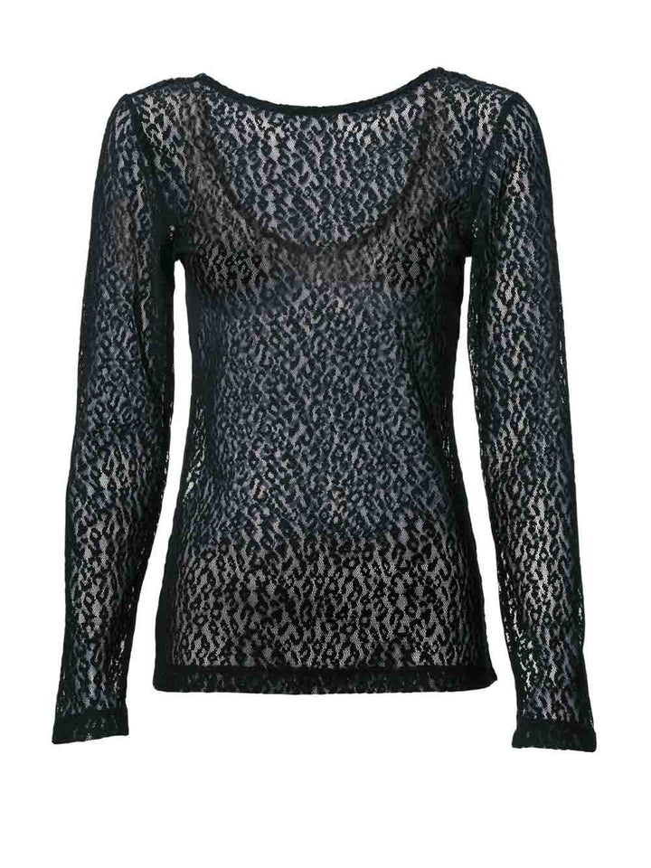 Heine - Best Connections Damen Spitzenshirt, schwarz