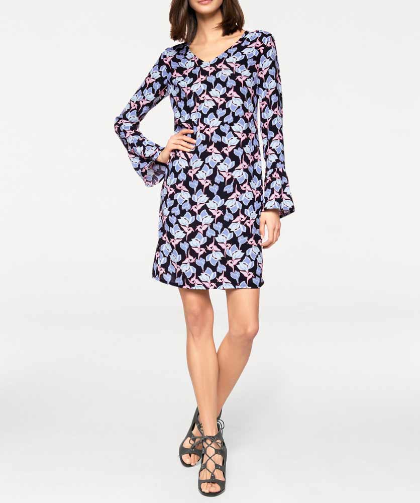 Rick Cardona Damen Designer-Druckkleid, bunt