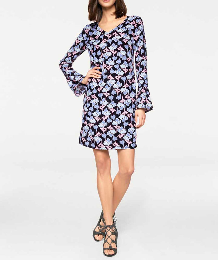 Rick Cardona Damen Designer-Druckkleid, bunt