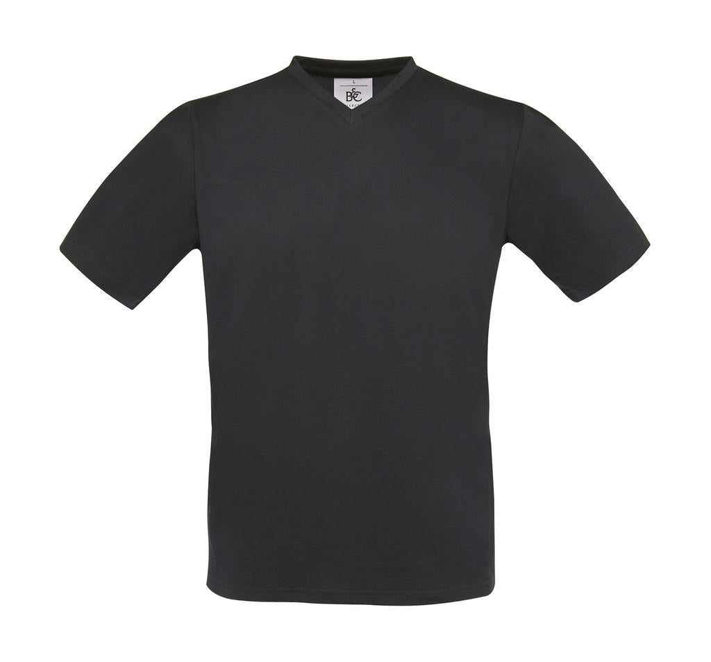 B&C Herren T-Shirt V-Ausschnitt Basic V-Neck Shirt Basic Tee Shirt