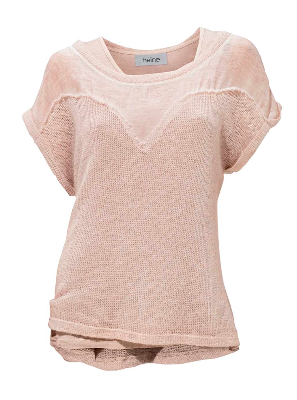 Heine Damen Pullover + Top, rosé