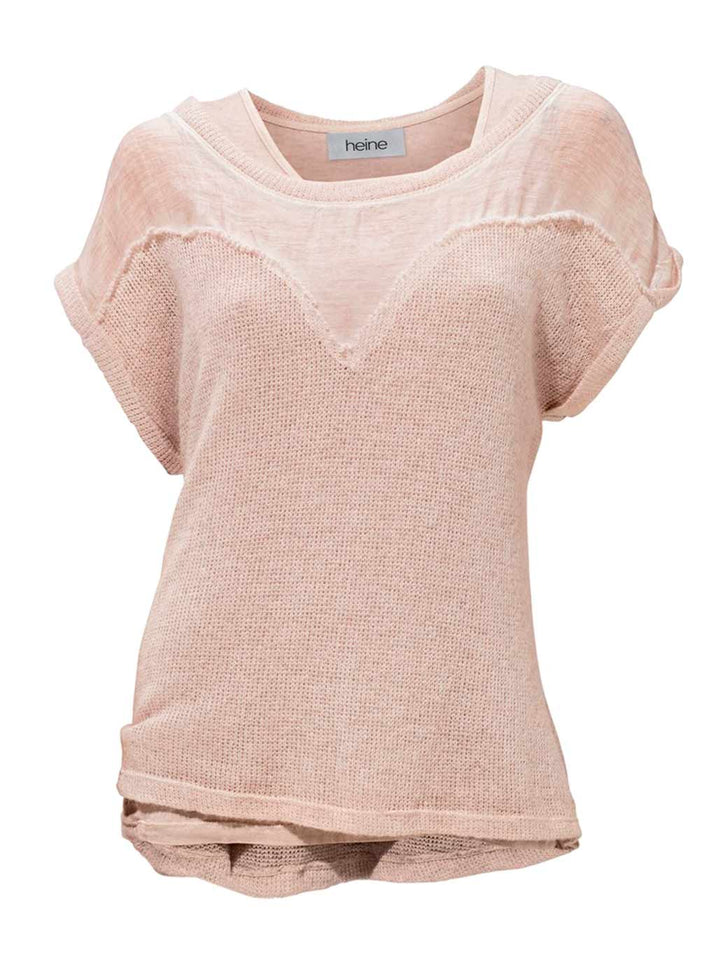 Heine Damen Pullover + Top, rosé