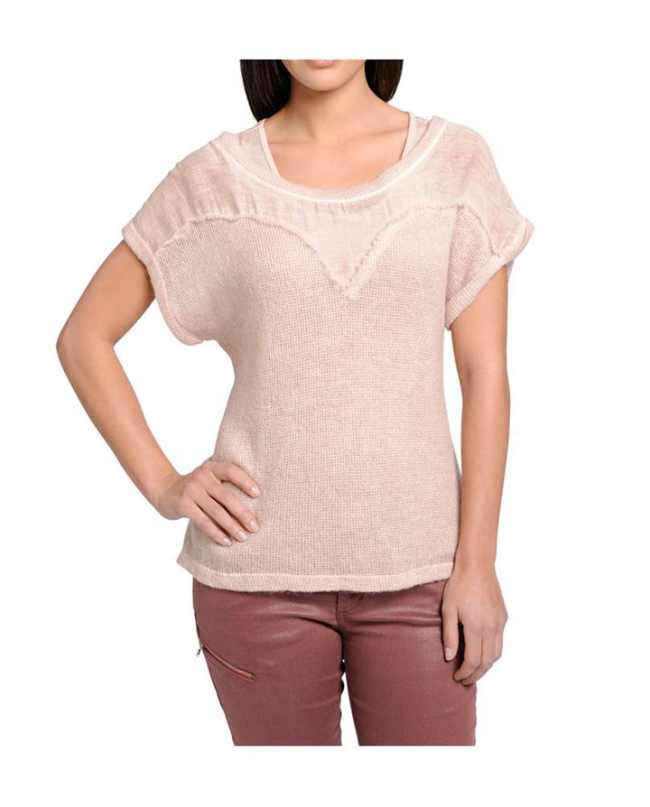 Heine Damen Pullover + Top, rosé