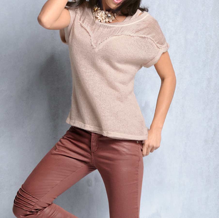 Heine Damen Pullover + Top, rosé