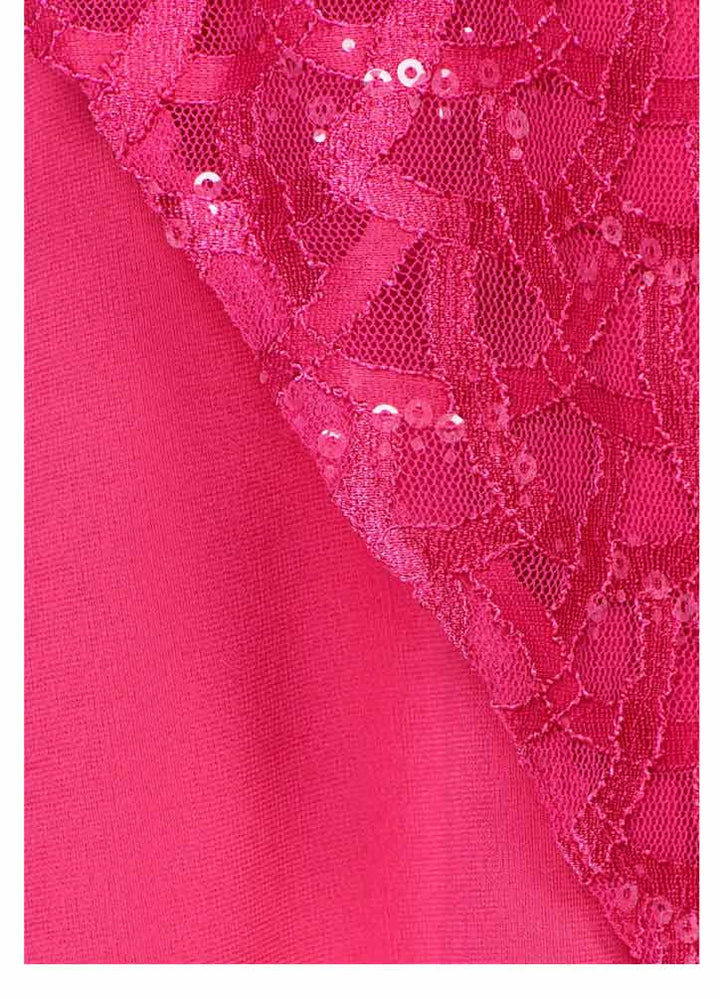 Select By Hermann Lange Damen Designer-Tunika mit Pailletten, pink