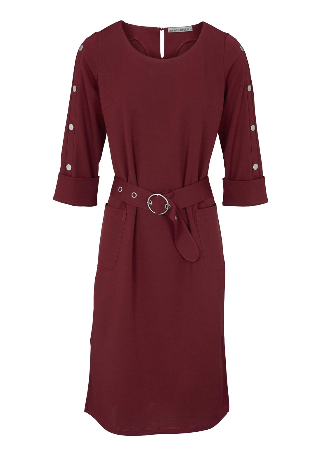 Ashley Brooke Damen Designer-Kleid, bordeaux