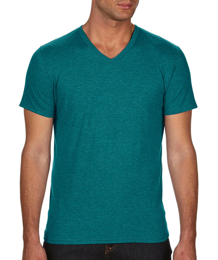 Anvil Adult Tri-Blend V-Neck Herren T-Shirt