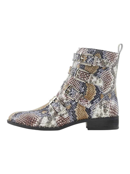 HEINE Damen Lederstiefelette mit Nieten, bunt