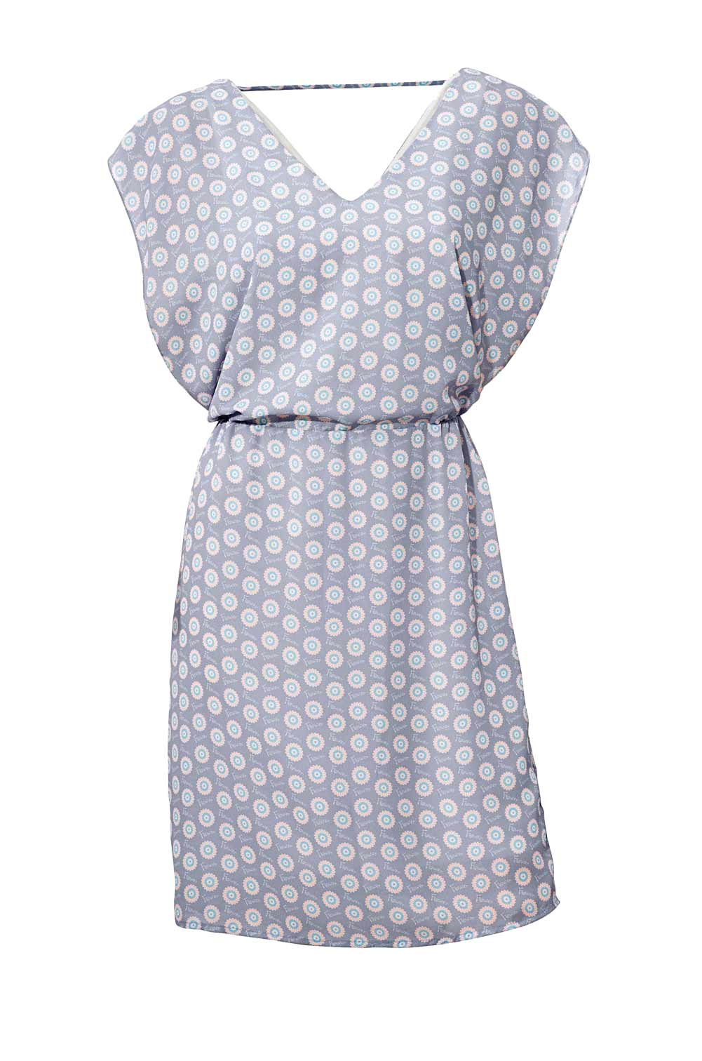 Heine - Best Connections Damen Druckkleid, grau