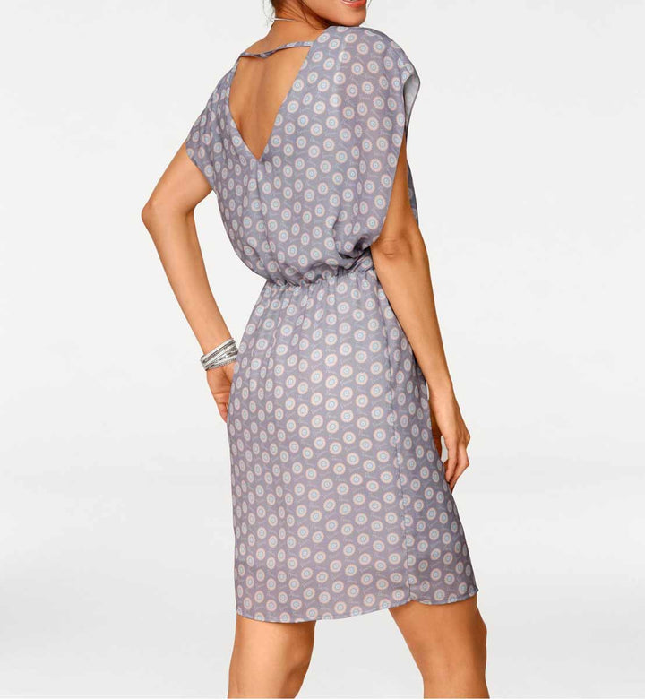 Heine - Best Connections Damen Druckkleid, grau