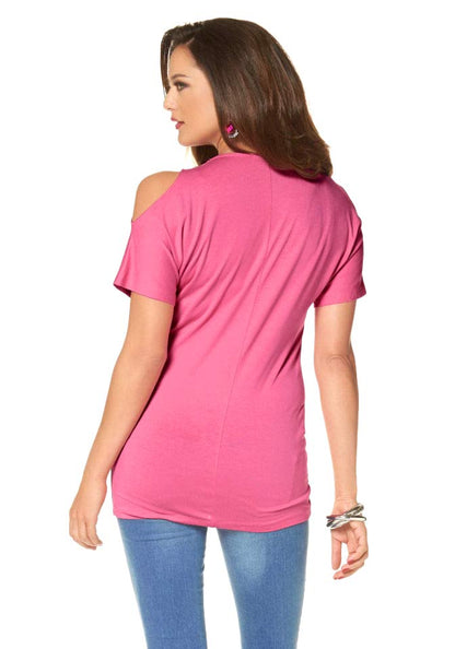 Melrose Shirt mit Strass, pink