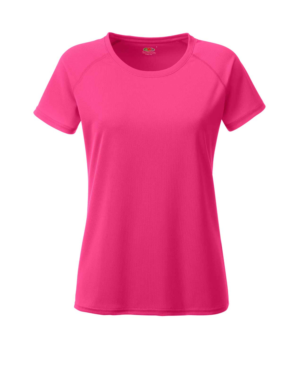 FRUIT OF THE LOOM Damen Marken-Sportshirt, pink