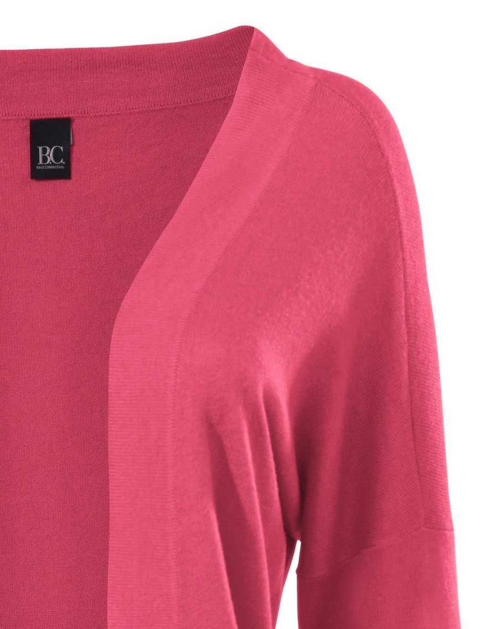 Heine - Best Connections Damen Longstrickjacke mit Kaschmir, himbeere