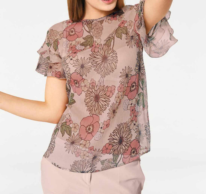 Rick Cardona Damen Designer-Druckbluse, bunt