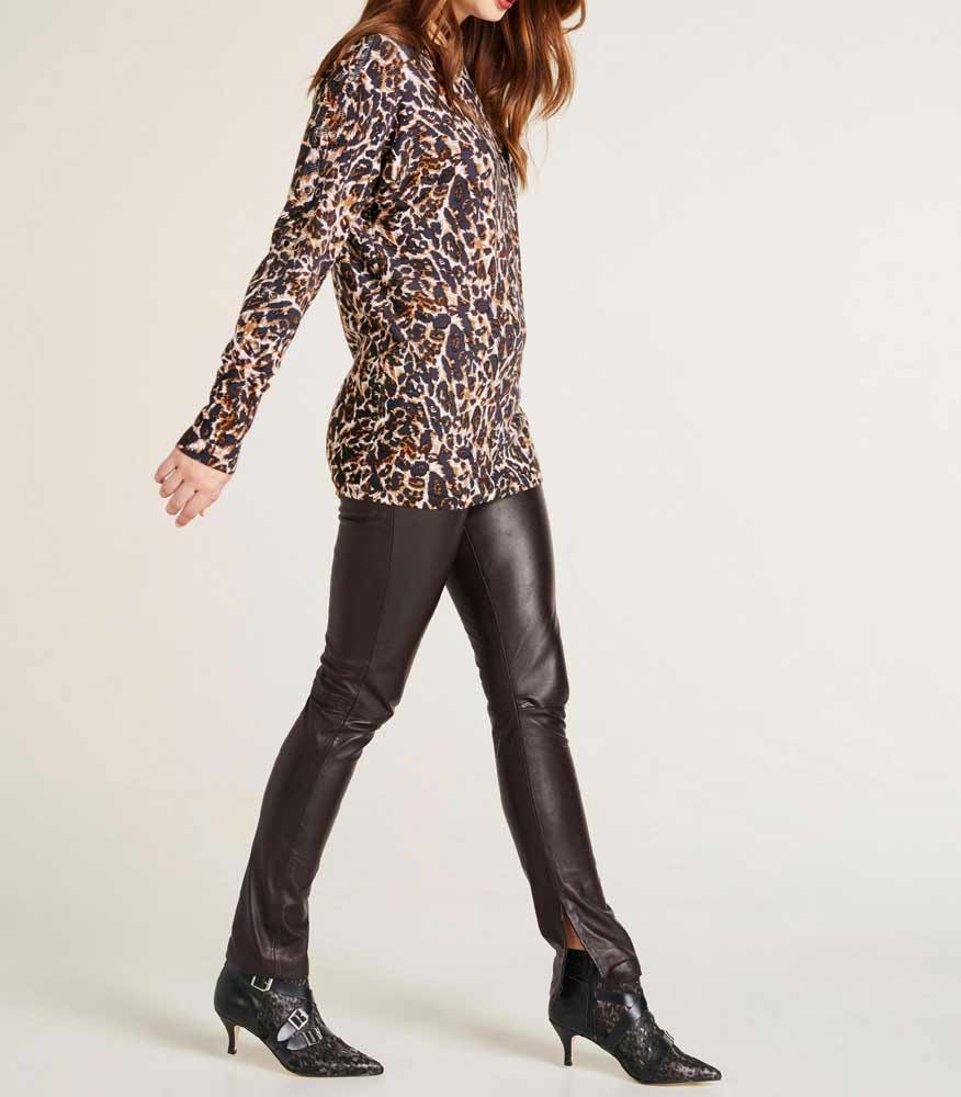 Ashley Brooke Damen Designer-Oversized-Pullover, bunt