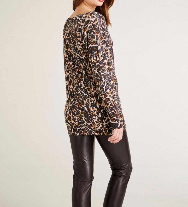 Ashley Brooke Damen Designer-Oversized-Pullover, bunt