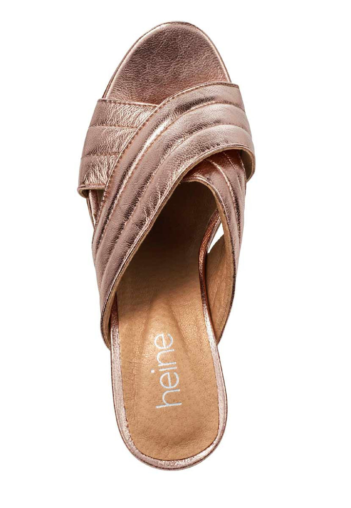 Heine Damen Pantolette, roségold