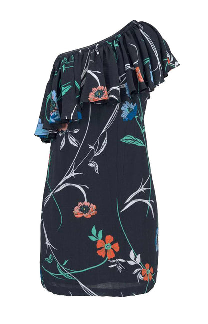 Pepe Jeans Damen Marken-Kleid, schwarz-bunt