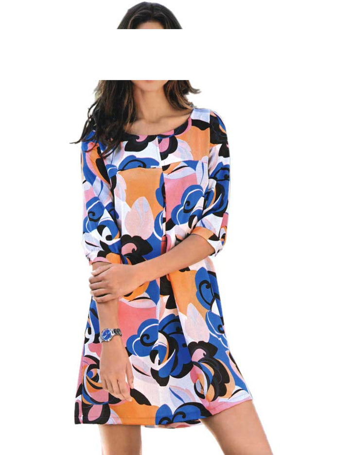 Travel Couture By Heine Damen Druckkleid, bunt