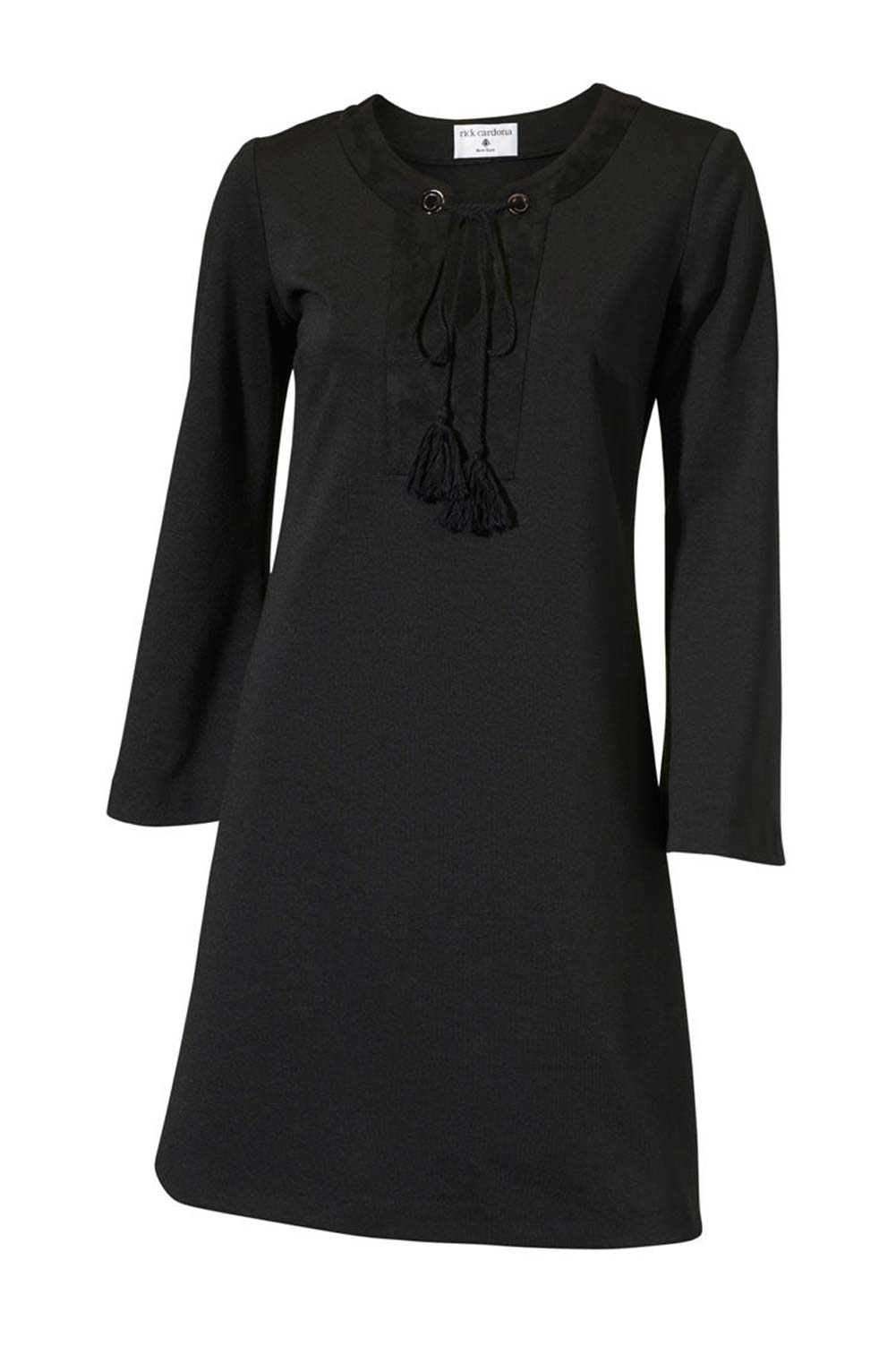 Rick Cardona Damen Designer-Kleid, schwarz