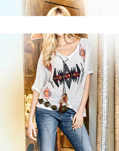 Rick Cardona Designer-Shirt, ecru-bunt