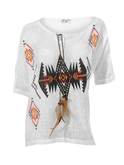 Rick Cardona Designer-Shirt, ecru-bunt