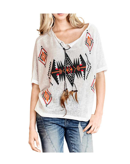 Rick Cardona Designer-Shirt, ecru-bunt