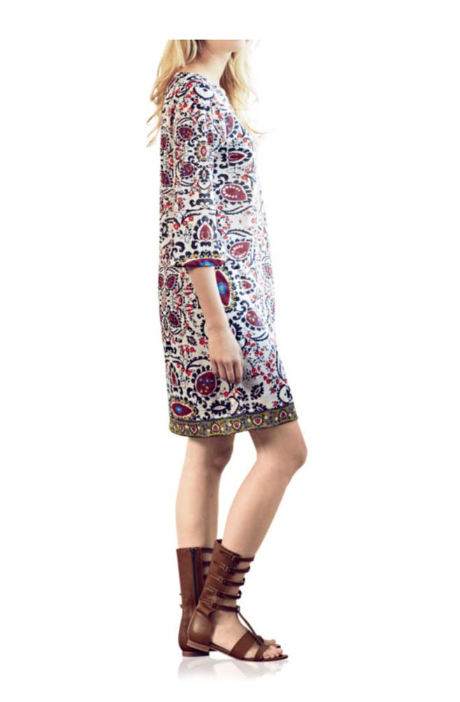Heine - Best Connections Damen Druckkleid, bunt