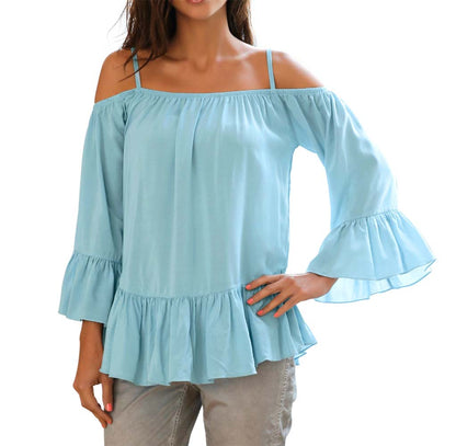 Ashley Brooke Damen Designer-Carmenbluse, mint