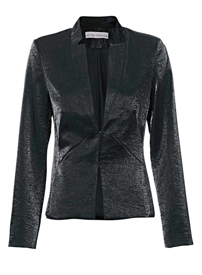 Ashley Brooke Damen Designer-Changeantblazer, schwarz