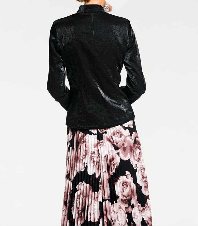 Ashley Brooke Damen Designer-Changeantblazer, schwarz