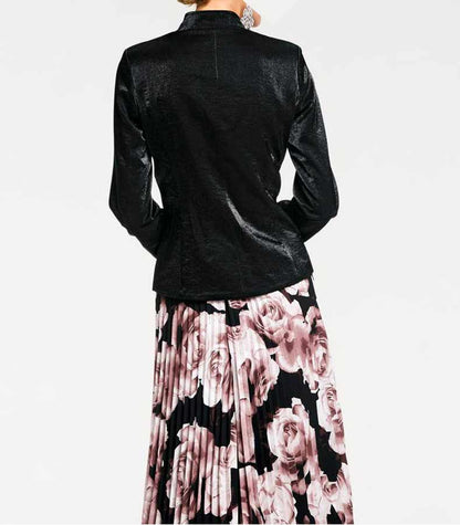 Ashley Brooke Damen Designer-Changeantblazer, schwarz