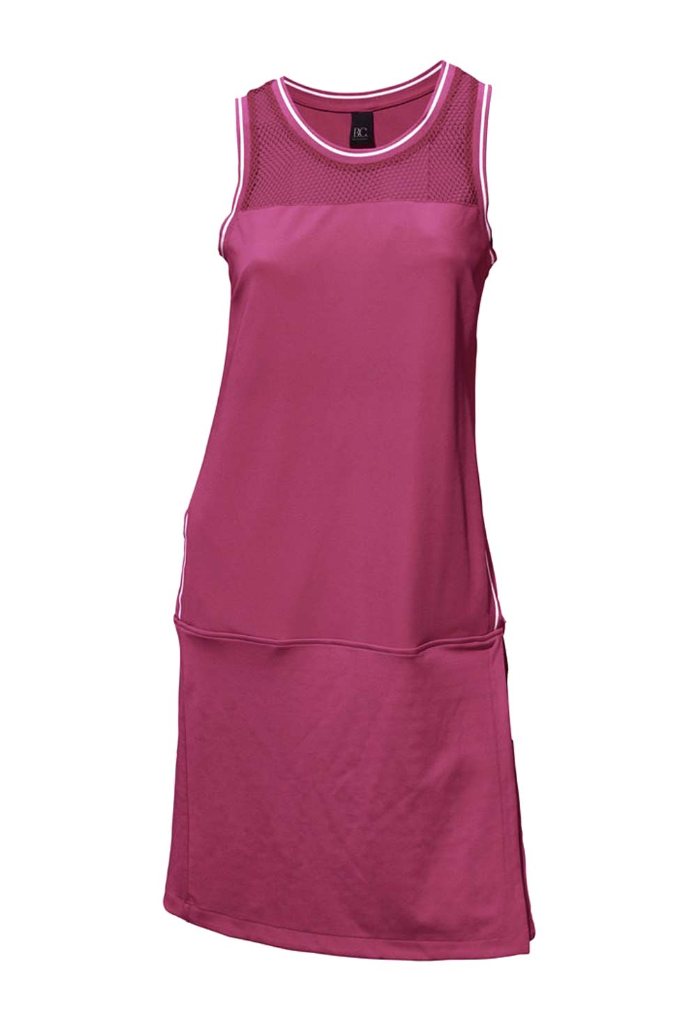 Heine - Best Connections Damen Etuikleid, fuchsia-weiß