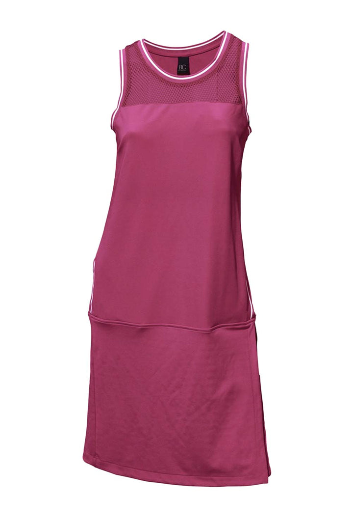 Heine - Best Connections Damen Etuikleid, fuchsia-weiß