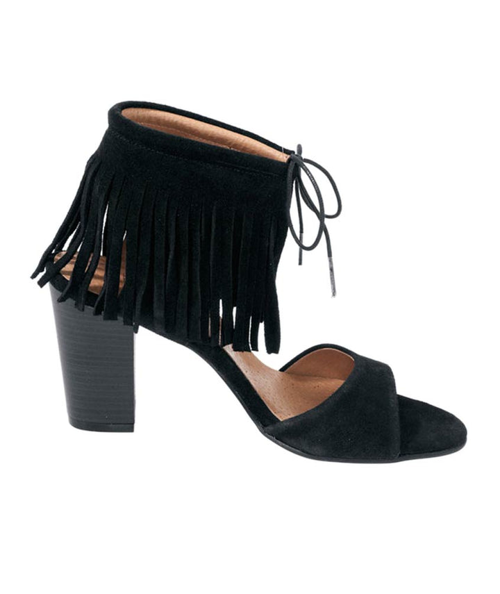 Heine Damen Sandalette, schwarz