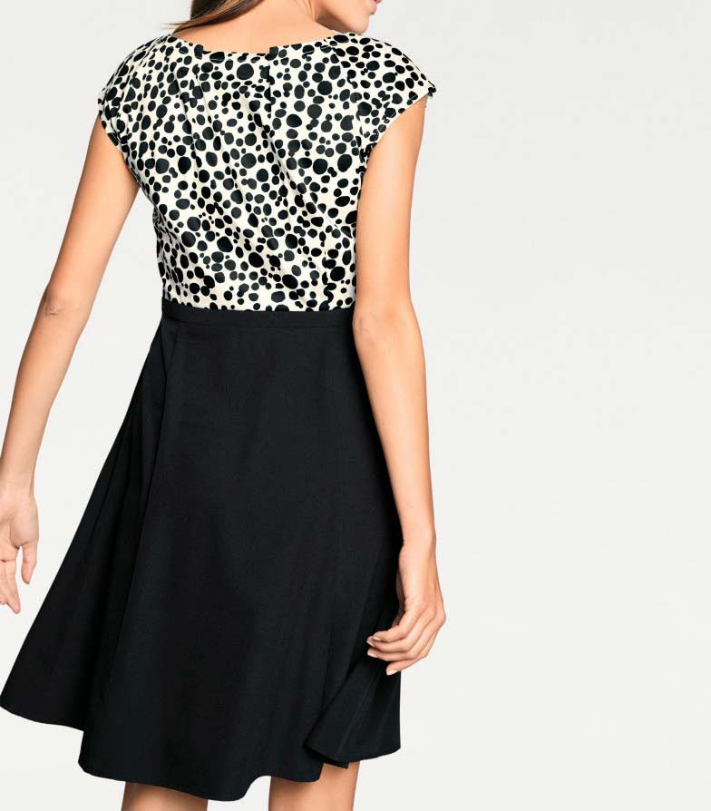 Ashley Brooke Damen Designer-Optimizer-Prinzesskleid, schwarz-creme
